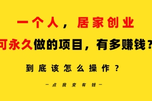 一个人,居家创业:B站每天10分钟,单账号日引创业粉100+,月稳定变现5W…