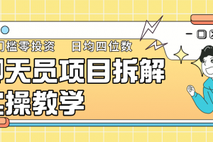 聊天员项目拆解,零门槛新人小白快速上手,轻松月入破w!
