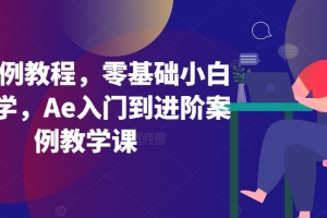 Ae案例教程,零基础小白也能学,Ae入门到进阶案例教学课