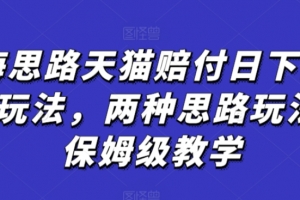 蓝海思路天猫赔付日下2000+玩法,两种思路玩法,保姆级教学【仅揭秘】