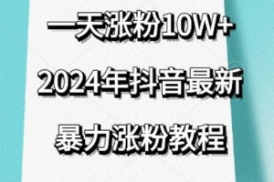 抖音最新暴力涨粉教程,视频去重,一天涨粉10w+,效果太暴力了,刷新你们的认知