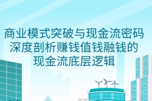 商业模式 突破与现金流密码,深度剖析赚钱值钱融钱的现金流底层逻辑-无水印