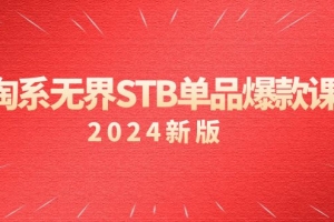 淘系 无界STB单品爆款课(2024)付费带动免费的核心逻辑,万相台无界关…