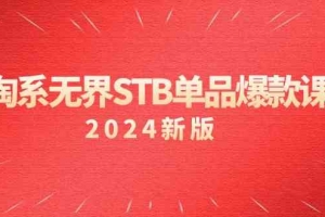 淘系无界STB单品爆款课(2024)付费带动免费的核心逻辑,关键词推广/精准人群的核心