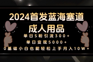 2024首发蓝海塞道成人用品,月入10W+保姆教程