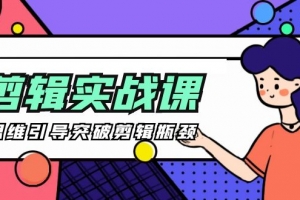 -剪辑实操课 思维引导突破剪辑瓶颈(29节视频课)