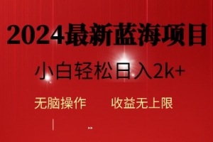 2024蓝海项目ai自动生成视频分发各大平台,小白操作简单,日入2k+