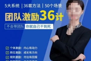 黄景:团队激励36计-Get职场竞争力,进阶管理高手