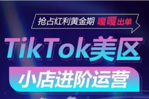 TikTok Shop美区小店进阶运营,快速掌握各流量渠道玩法,抢占红利黄金期,嘎嘎出单