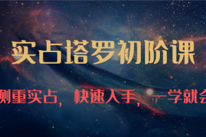 实占塔罗初阶课:独特的牌意解读学习结构,侧重实占,快速入手,一学就会(47节)