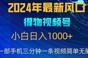 2024年5月最新蓝海项目,小白无脑操作,轻松上手,日入1000+