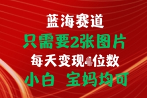 只需要2张图片,挂载链接出单赚佣金,小白宝妈均可