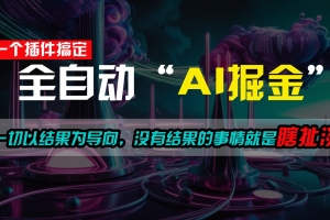 一插件搞定!每天半小时,日入500+,一切以结果为导向,没有结果的事情就是瞎扯淡