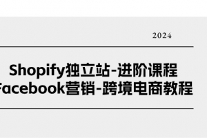Shopify独立站-进阶课程-Facebook营销-跨境电商教程(25节)