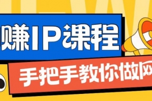 ip合伙人打造1.0,从0到1教你做网创,实现月入过万