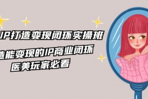 医美IP打造变现闭环实操班,打造能变现的IP商业闭环,医美玩家必看(22节)