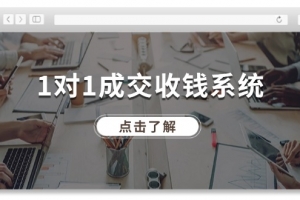 1对1成交 收钱系统,十年专注于引流和成交,全网130万+粉丝
