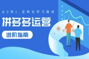 拼多多运营进阶指南,从0到1定制化学习路线