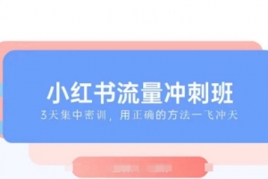 小红书流量冲刺班2025,最懂小红书的女人,快速教你2025年入局小红书