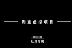 淘宝虚拟项目,从理论到实操,新手也能快速上手