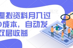 闲鱼虚拟资料月入过W,0成本,自动发货,双层收益