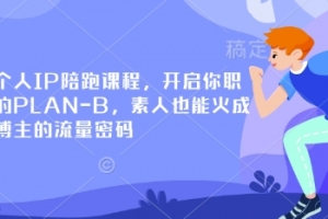 小红书个人IP陪跑课程,开启你职业生涯的PLAN-B,素人也能火成为百万博主的流量密码