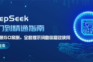 DeepSeek入门到精通指南,7大场景50案例,全套提示词助你高效使用