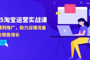 2025淘宝运营实战课-4月更新:从店铺到推广,助力店铺流量提升与销售增长