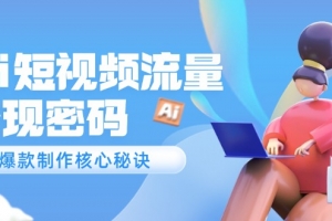 Ai短视频流量密码,爆款制作核心秘诀,120万案例深度解析