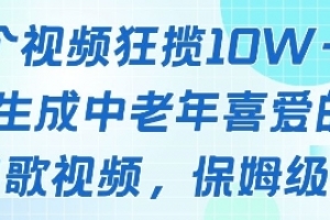 一个视频狂揽10W+点赞,AI生成中老年喜爱的鹦鹉唱歌视频,保姆级教程,轻松挣取创作者分成