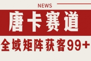 小红书某音唐卡赛道引流获客 自热矩阵日引200+