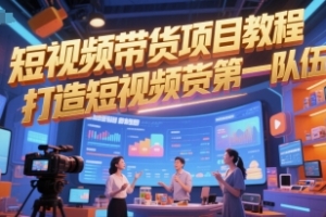 短视频带货项目教程,打造短视频带货第一队伍