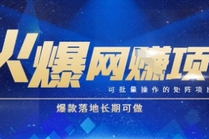 火爆全自动搬砖项目,可批量矩阵操作,爆款落地长期可做