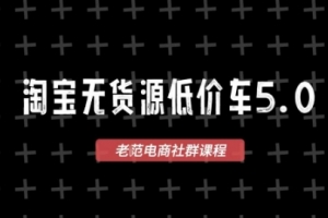 淘宝无货源2025VIP教程,最新的淘宝无货源课程,1688代发,蓝海选品,零成本创业首选