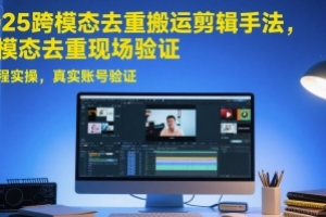 2025跨模态去重搬运剪辑手法,跨模态去重现场验证 +全程实操,真实账号验证