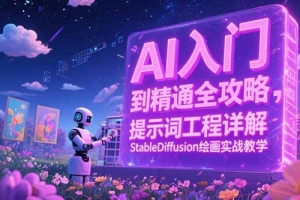 AI入门到精通全攻略,提示词工程详解,StableDiffusion绘画实战教学