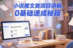 小说推文类项目讲解,0 基础速成秘籍