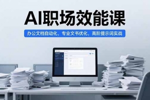 AI职场效能课,办公文档自动化,专业文书优化,高阶提示词实战