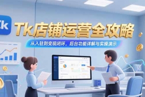 Tk店铺运营全攻略,从入驻到变现闭环,后台功能详解与实操演示