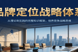 品牌定位战略体系,从理论到实践的完整知识框架,培养产品竞争战略思维