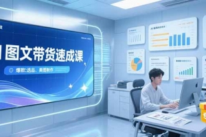 AI图文带货速成课,养号引流秘籍,爆款选品策略,美图制作全流程
