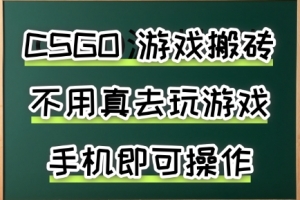 游戏搬砖,手机可做,不用电脑,最快当天见收益3张+,副业创业网创兼职