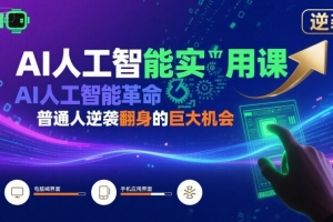 AI人工智能实用课,AI人工智能革命是我们普通人逆袭翻身的巨大机会