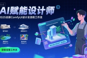 AI赋能设计师, 2025全新comfyui设计全流程工作流 ,室内-建筑-景观-美术,零基础直接上手