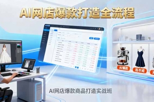 AI网店爆款商品打造实战班:AI技术实现商品图智能处理,快速搭建AI网店